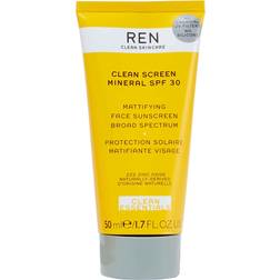 REN Clean Skincare Clean Screen Mineral Mattifying Face Sunscreen SPF30 50ml