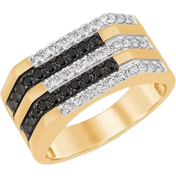 Bloomingdale's Multirow Ring - Gold/Diamonds