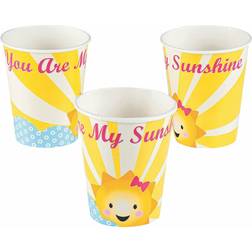 Fun Express Paper Cups You Are My Sunshine 8-pack
