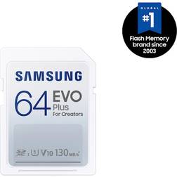 Samsung EVO Plus SDXC Class 10 UHS-I U1 V10 130/130MB/s 64GB