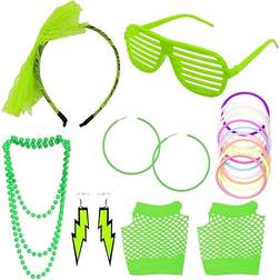 Darovly 80's Accessories Costumes Kit