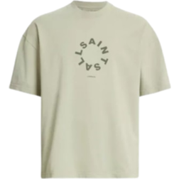 AllSaints Tierra Oversized Crew Neck Logo T-shirt - Herb Green