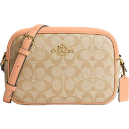 Coach Jamie Camera Bag In Signature Canvas - Sv/Light Khaki/Faded Blush