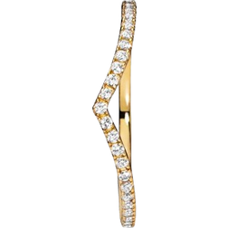 Pandora Sparkling Wishbone Ring - Gold/Transparent