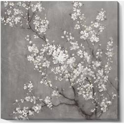 Design Art White Cherry Blossoms II Traditional Multi Wall Decor 30x30"