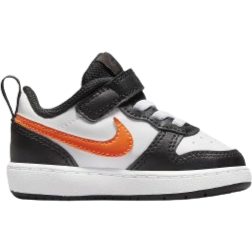 Nike Court Borough Low 2 TDV - White/Black/Dark Smoke Grey/Total Orange