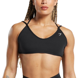 Gymshark Back Gains Sports Bra - Black