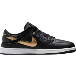 Nike Air Jordan 1 Low FlyEase M - Black/White/Metallic Gold