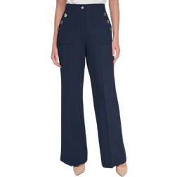 Tommy Hilfiger Women's High Rise Wide Leg Sailor Pants - Midnight