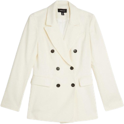 Karen Millen Tailored Double Breasted Blazer - Ivory