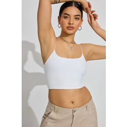 Garage Eva Cropped Cami Top - Bright White