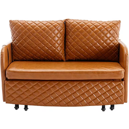 Simplie Fun Modern Brown Sofa 47.6"