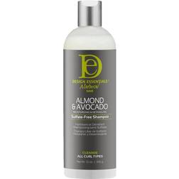 Design Essentials Moisturizing & Detangling Sulfate-Free Almond & Avocado Shampoo 12.9oz