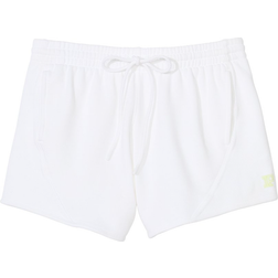 Victoria's Secret Pink Women's Ivy Fleece Curved Hem Shorts - Optic White