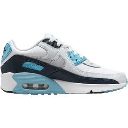Nike Air Max 90 GS - White/Baltic Blue/Armoury Navy/Wolf Grey