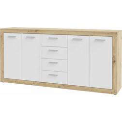 Baccio White/Artisan Oak Sideboard 197x92cm