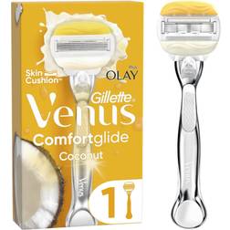 Gillette Venus Comfortglide & Olay Coconut Razor + 2 Cartridges