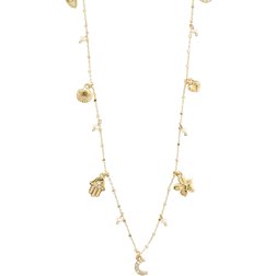 Pilgrim Prucence Necklace - Gold/Freshwater Pearls/Transparent