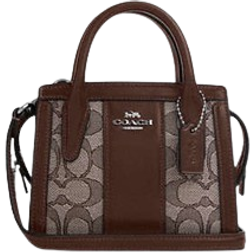 Coach Andrea Mini Carryall In Signature Jacquard - Non leather/Sv/Oak/Maple