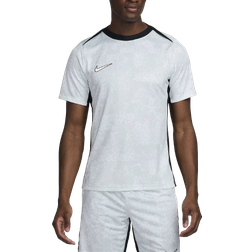 Nike Academy Pro Men's Dri Fit Short Sleeve Graphic Football Top - Pure Platinum/Black/White