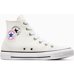 Converse Older Kid's Chuck Taylor All Star Logo Play - Vintage White/White/Black