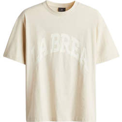 H&M Loose Fit Printed T-shirt - Beige/La Brea