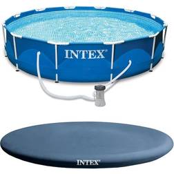 Intex Metal Frame Round Pool Set Ø3.7x0.8m