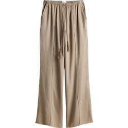 H&M Linen Blend Trousers - Beige