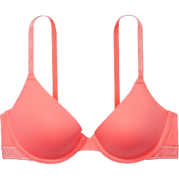 Victoria's Secret Pink Wear Everywhere Lightly Lined T-Shirt Bra - Crazy For Coral