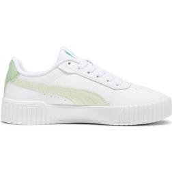 Puma Youth Carina 2.0 - White/Green Illusion/Pure Green