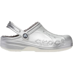 Crocs Baya Lined Clog - Silver Metallic