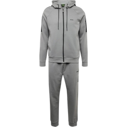 Hugo Boss Logo Print Tracksuit Set - Grey