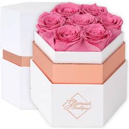 Birthday Flowers, Love Flowers, Flowers for Weddings Hexagon Preserved Roses in a Box Bunches 1