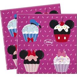 Disney Paper Napkins Cupcake Mickey Mouse 8-pack