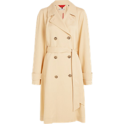 Tommy Hilfiger Double Breasted Relaxed Trench Coat - Harvest Wheat