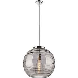 Innovations Lighting Athens Deco Swirl Polished Chrome Pendant Lamp 18"