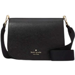 Kate Spade Madison Saffiano Leather Saddle Bag - Black