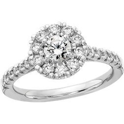 Harmony Halo Ring - White Gold/Diamonds