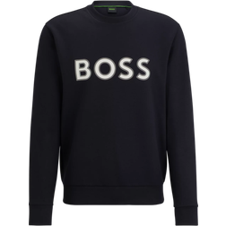 Hugo Boss Salbo 1 HD Logo Print Sweatshirt - Black