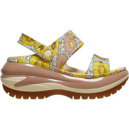 Crocs Mega Crush Retro Floral Sandal - Vanilla/Cork