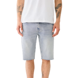 True Religion Men's Ricky Single Needle Raw Cut Short - Light Breezy Wash