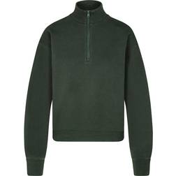 SKIMS Classic Quarter Zip Pullover - Spruce