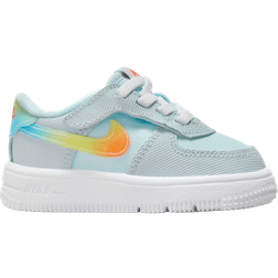 Nike Force 1 Low EasyOn TDV - Glacier Blue/Light Lemon Twist/Aquarius Blue/Total Orange