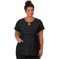 Jockey Scrubs Women's Empire Waist Maternity Top Black