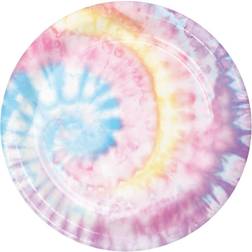 Creative Converting Disposable Plates Tie Dye Party 8-pack