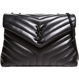 Saint Laurent Loulou Medium Shoulder Bag - Black