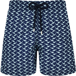Vilebrequin Men's Net Sharks Swim Shorts - Navy/Blue