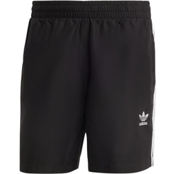 Adidas Originals Adicolor 3 Stripes Swim Shorts - Black/White