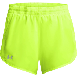 Under Armour Women's Fly-By 3" Shorts - High Vis Yellow/Reflective