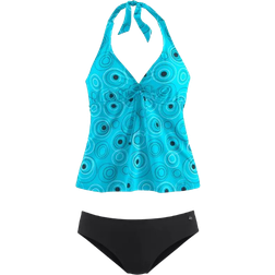 s.Oliver Underwire Tankini - Turquoise Printed